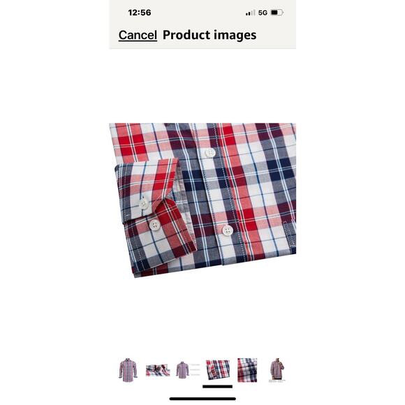 Double Pump 2XL Mens Button Down Shirts Cotton Long Sleeve Shirts - Plaid - NWT - Picture 2 of 11